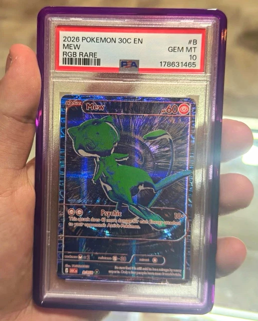 Pokemon TCG 2026 30th Celebration Mew #B RGB Rare Holo PSA 10 178631465