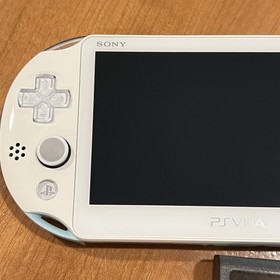 Light Blue / White Sony PS Vita 2000 System w/ Charger - Tested - Region Free