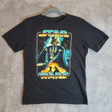 Star Wars T-shirt Youth XXL 18 Black Kids Darth Vader Casual Athletic Tee