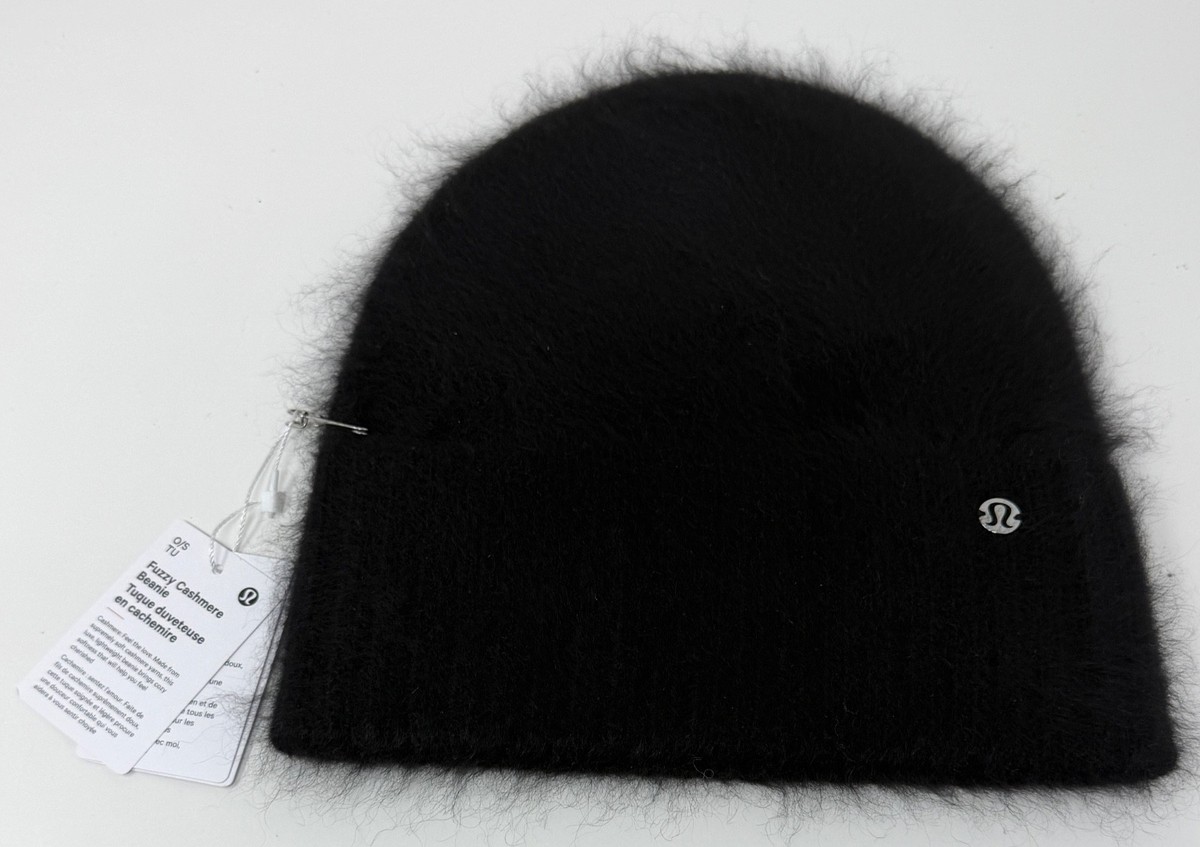 帽子 everyone cashmere beanie (BLACK) NWT Lululemon Fuzzy Cashmere Beanie SZ O/S Black | eBay