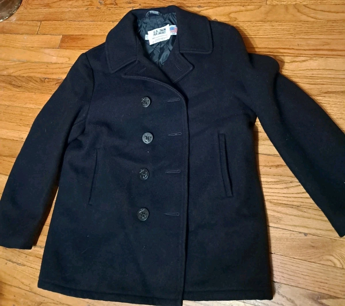 SCHOTT Pea Coat Regular Size Coats, Jackets & Vests for Men for