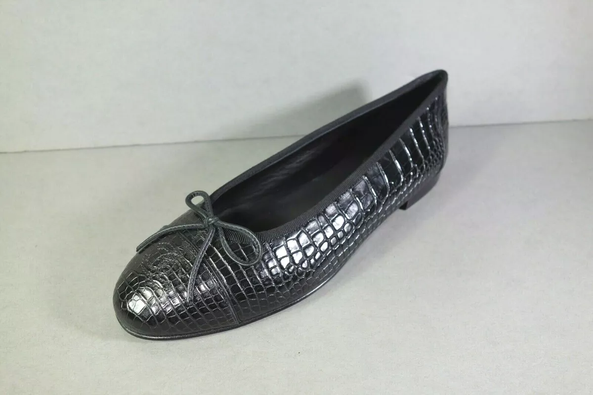 SAS Womens Size 9½N Black Alligator Leather Loafers Shoes Tripad Comfort Foot