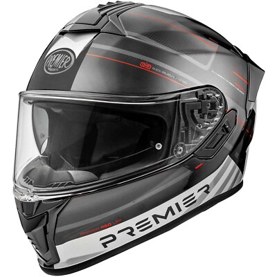 CASCO MOTO INTEGRALE FIBRA PREMIER EVOLUZIONE SP 2 NERO ROSSO BIANCO GLOSS TG XL