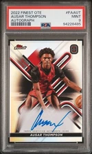 PSA 9 - AUSAR THOMPSON Auto ON CARD - 2022 Topps Finest OTE Autograph Overtime
