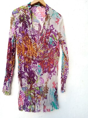 Tunika Marc Aurel Boho Ibiza Goa Bali One Size Sommerbluse Top Bluse   Baumwolle