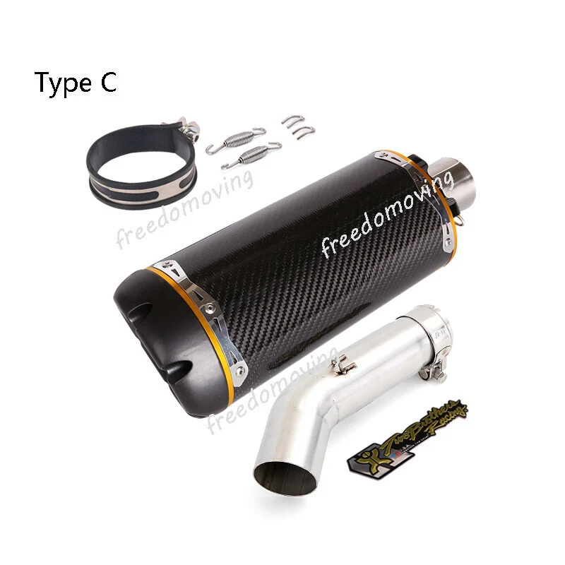 Puntas silenciadoras tubo conexión media tubo escape para Suzuki GSXR600 GSXR750 2011-2023 Foto 4 de 4