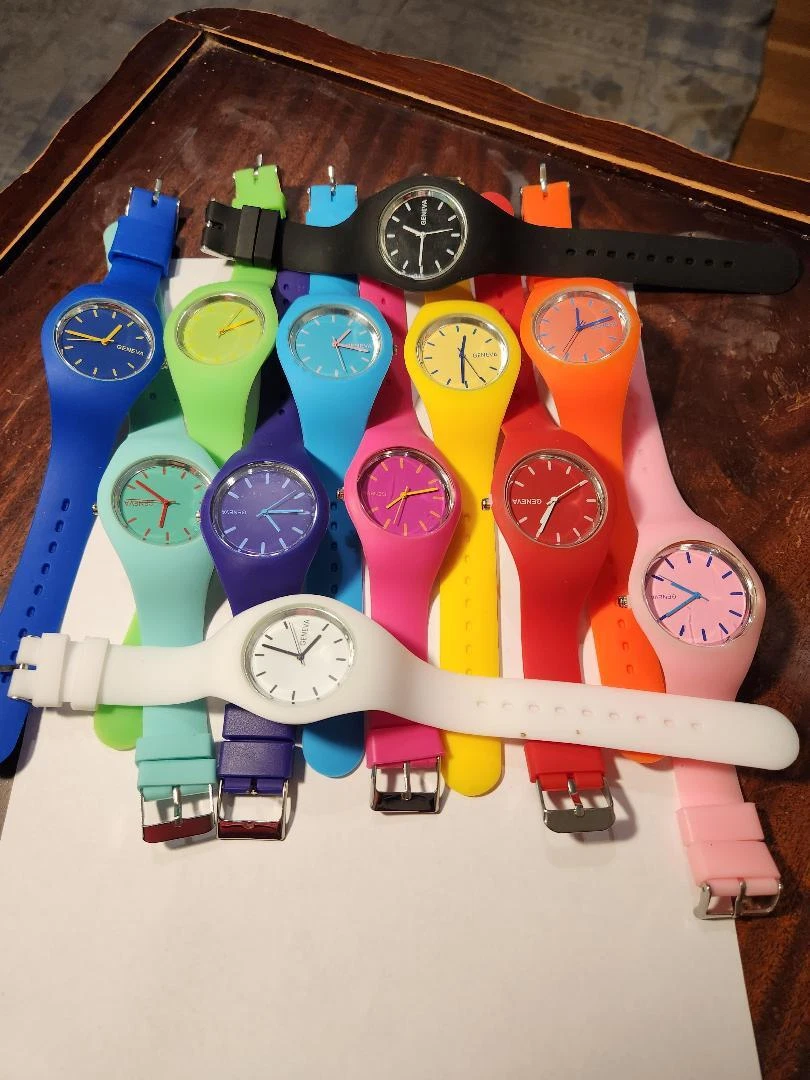 Womens silicone watch hot sale