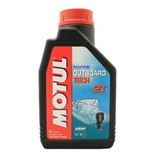 Motul Outboard Tech 2T 2 Stroke Marine Boat & Jet Ski Engine Oil - 1 Litre 1L