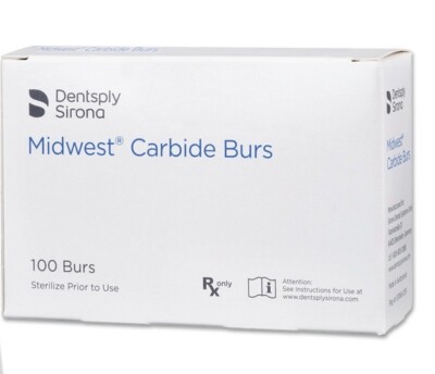 Dentsply Sirona Midwest Carbide Burs FG 557, Friction Grip in a box 385227