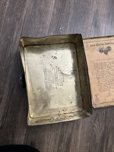 Jack Daniels vintage n. vecchio 7 Set da poker whisky Tennessee scatola di latta vuota - Foto 8 di 8