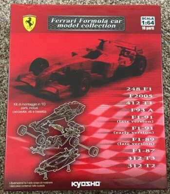 Kyosho Ferrari Formula Car Model Collection 1:64 (10 Variations Lucky Dip)