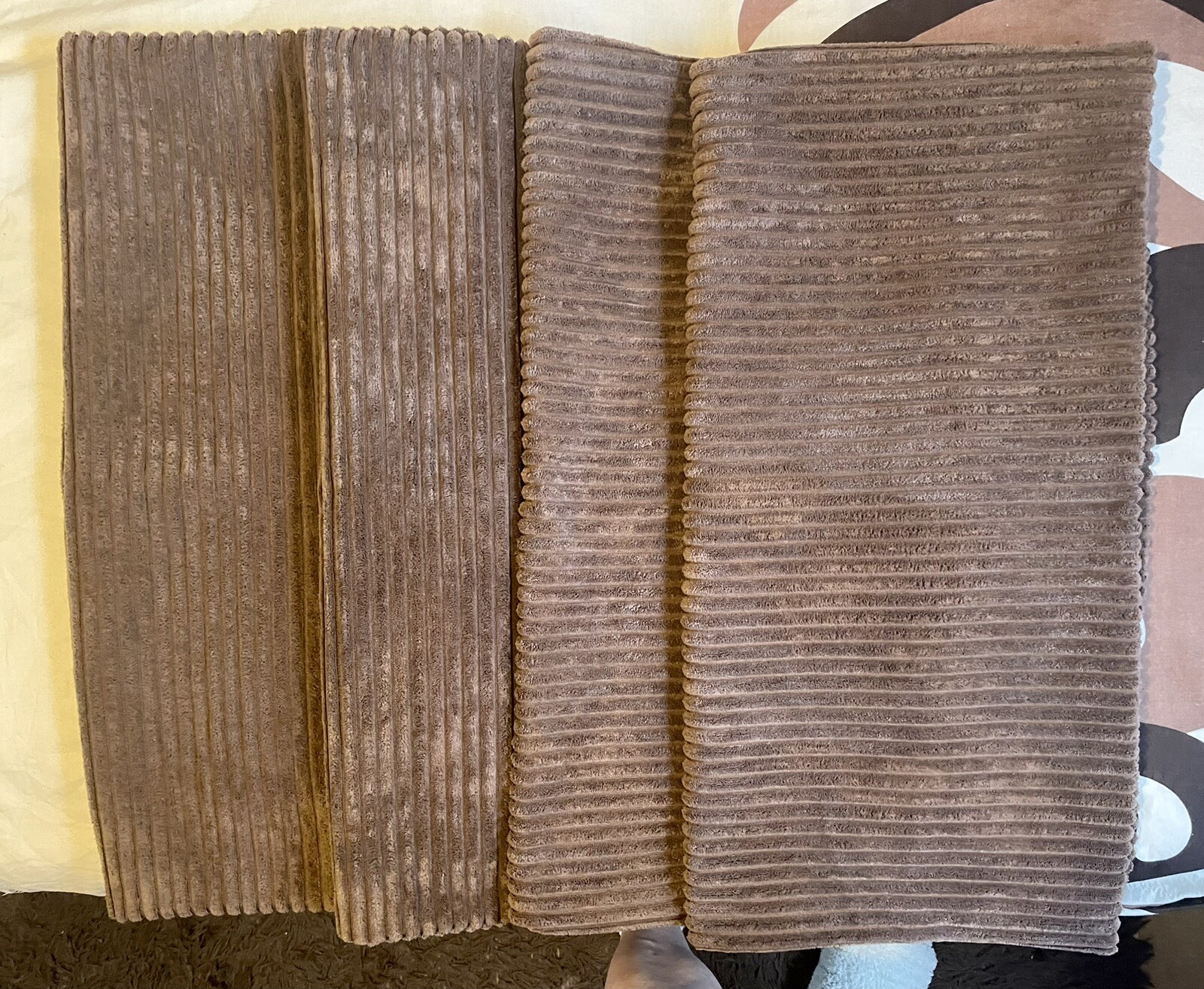 Scatter pillow covers stripe corduroy 24 x 24 brand new eBay