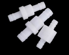 4mm 6mm 8mm 10mm 12mm Hose ID Plastic White Check Valve One Way Non-return Valve