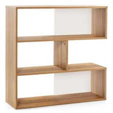 3-Open Shelf Office Bookcase Bookshelf Storage Organizer w/Anti-Toppling Device