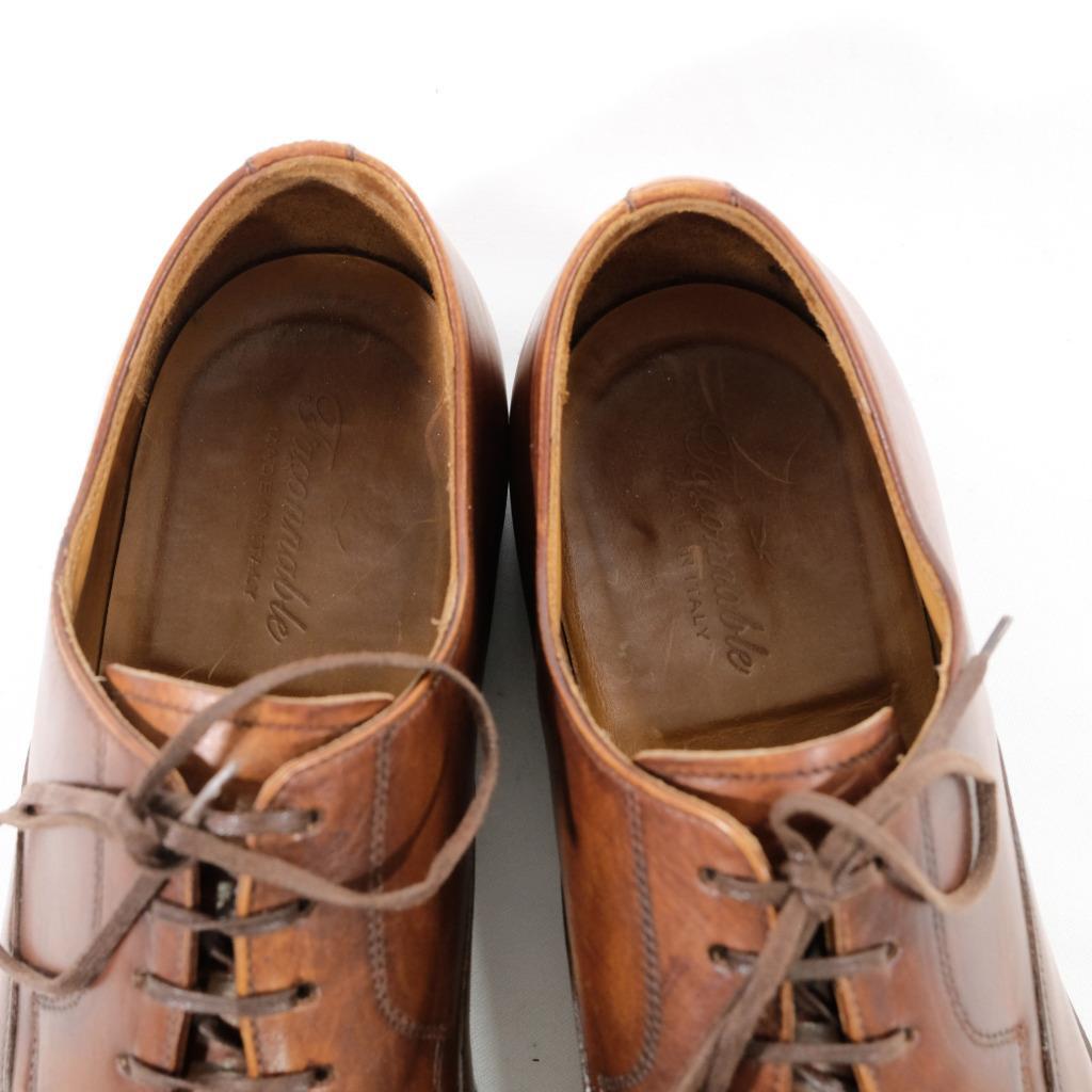 FACONNABLE Oxfords Dress Shoes Sz. 10.5 Captoe Burnished  display picture 3