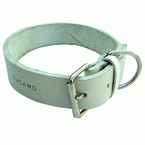 Hundehalsband aus Büffelleder mit doppelter Breite, MM 40 und CM 64 - Bild 1 von 1