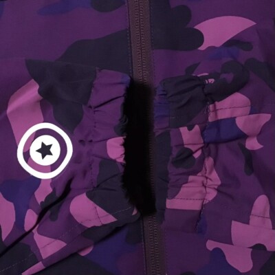 ジャケット・ブルゾン APE  COLOR CAMO HOODIE JACKET 140 PURPLE BAPE Color Camo Ape Head One Point Full Zip Hoodie Purple
