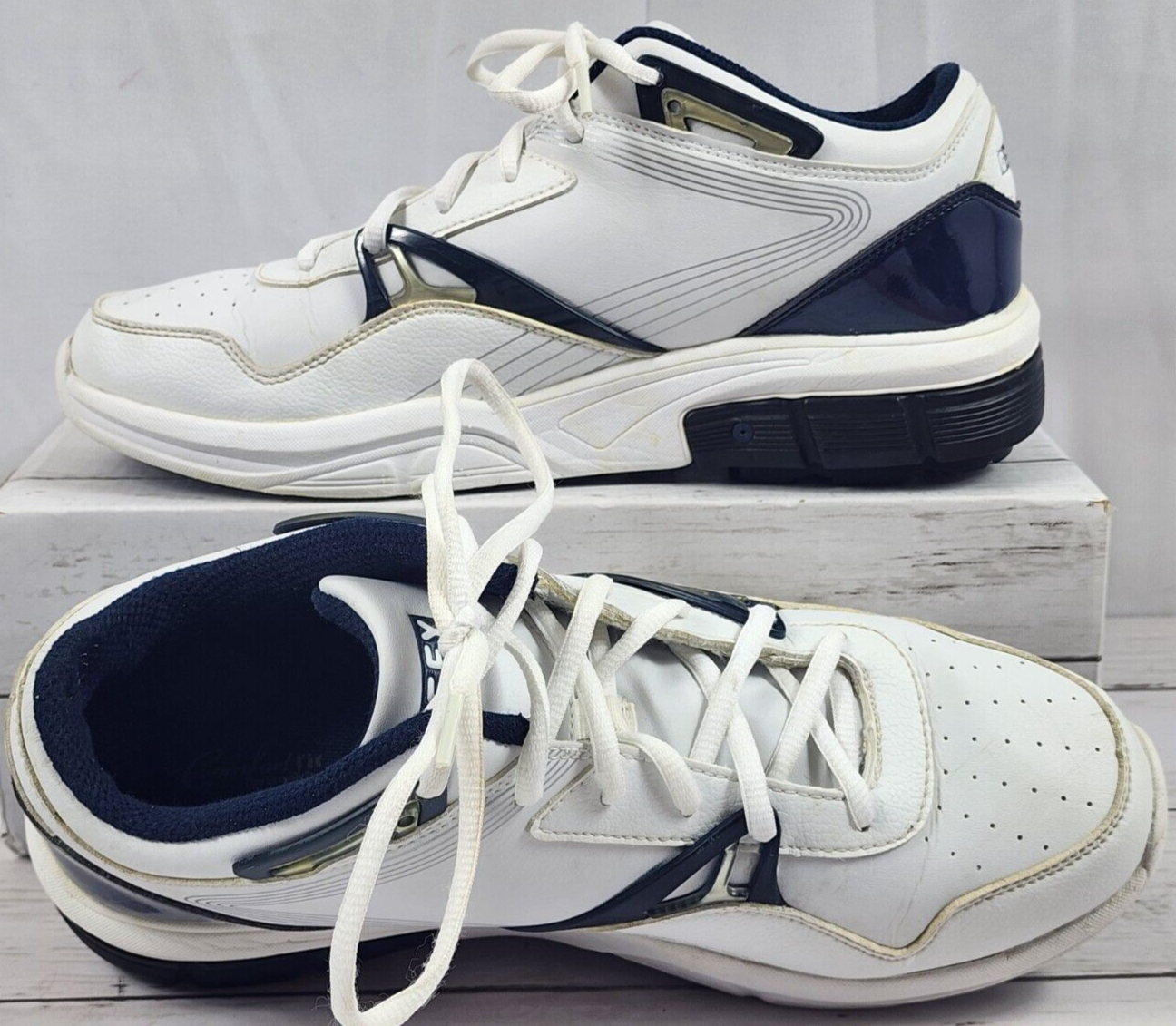 SAOLA GDEFY Sneakers Ortopediche Blu Navy Bianco Tecnologia Trampolino Uomo Taglia 9 5