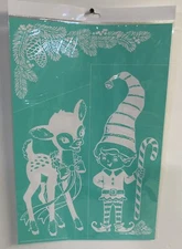NEW “Elf & Reindeer” Chalk Couture Chalk Transfer Stencil  Size C