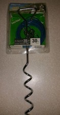 New Prestige Dog Tie-Out Stake metal 35 pounds under 30 feet blue free ship