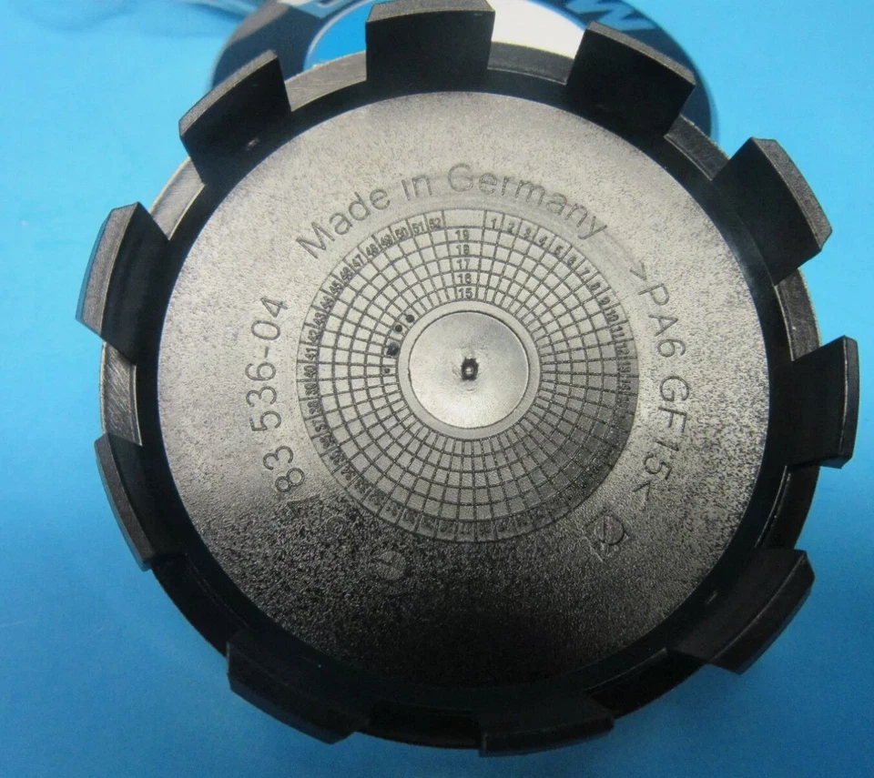 2 tapas centrales de rueda genuinas y emblema para BMW OEM # 36136783536 67 MM 2,7" empujar Foto 4 de 4