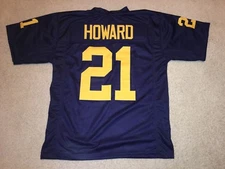 UNSIGNED CUSTOM Sewn Stitched Desmond Howard Blue Jersey - M, L, XL, 2XL