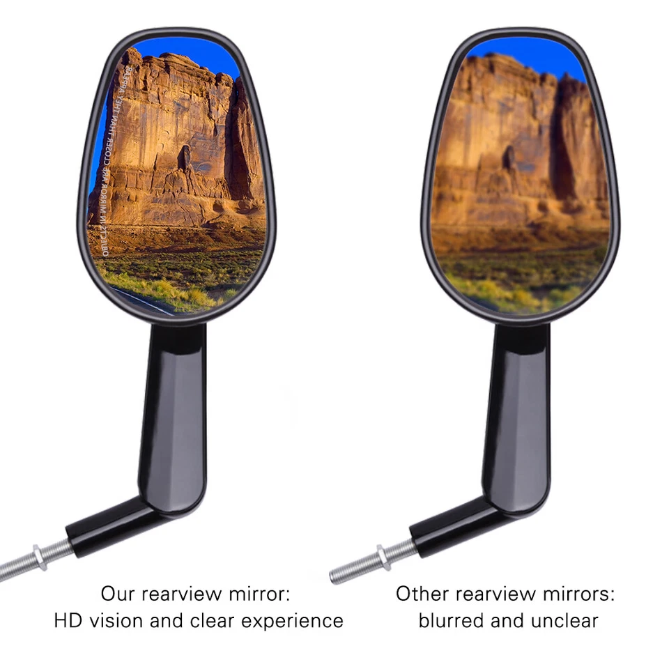 Espejos retrovisores LED intermitentes para motocicleta Harley Davidson Sportster Dyna Foto 4 de 4