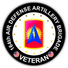 164th Defense Artillery Brigade Veteran Bumper Sticker Military Decal 5"