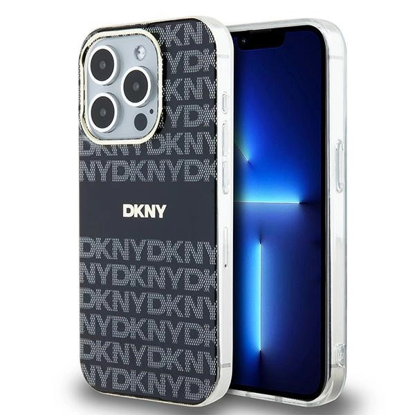Dkny Iphone 15 Pro 6.1 Hardcase IML Mono & Stripe Magsafe Schwarz-image