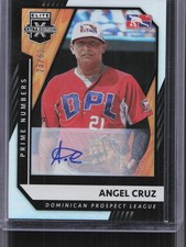 2021 Panini Elite Extra Edition #194 Angel Cruz Prime Numbers Auto #/61