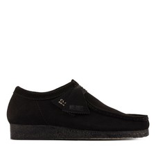  26155519 MENS CLARKS WALLABEE LOW - BLACK SUEDE