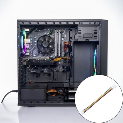 Flexible 4Pin 2.0 PWMs Fan Extension Cable Enhances Airflows In Computer Case