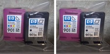 Set 4 Genuine HP 901XL Black 901 Color Inkjets Seal Intact NO BOX NO BAG