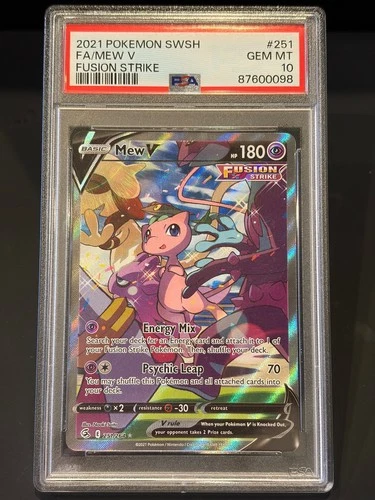 Pokémon Mew V #251/264 Swsh08: Fusion Strike PSA 10 GEM MINT