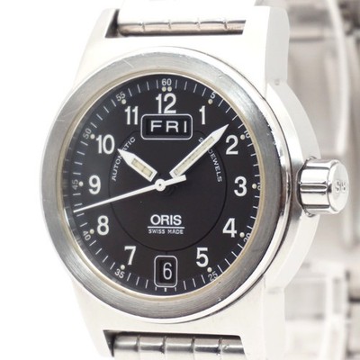 Oris Big Crown 7501 Automatik Black Dial Day-Date Herrenuhr Swiss Made 34mm