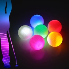VTRETU Glow in The Dark Golf Balls Night Glowing Long Distance LED Golf Ball ...