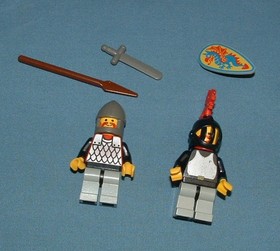 CASTLE, BLACK KNIGHTS BOAT SET NO. 1547 - LEGO - 1993 - USED CONDITION