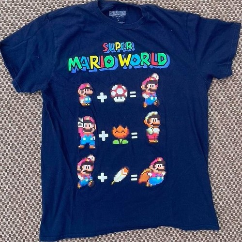 Super Nintendo Entertainment System Super Mario World Gaming T-shirt Retro