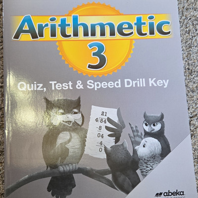 Abeka Arithmetic 3 Quiz Test & Speed Drill Key Answer Book Paperback English