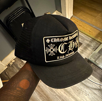 Chrome Hearts Las Vegas Black Mesh Back Trucker hat