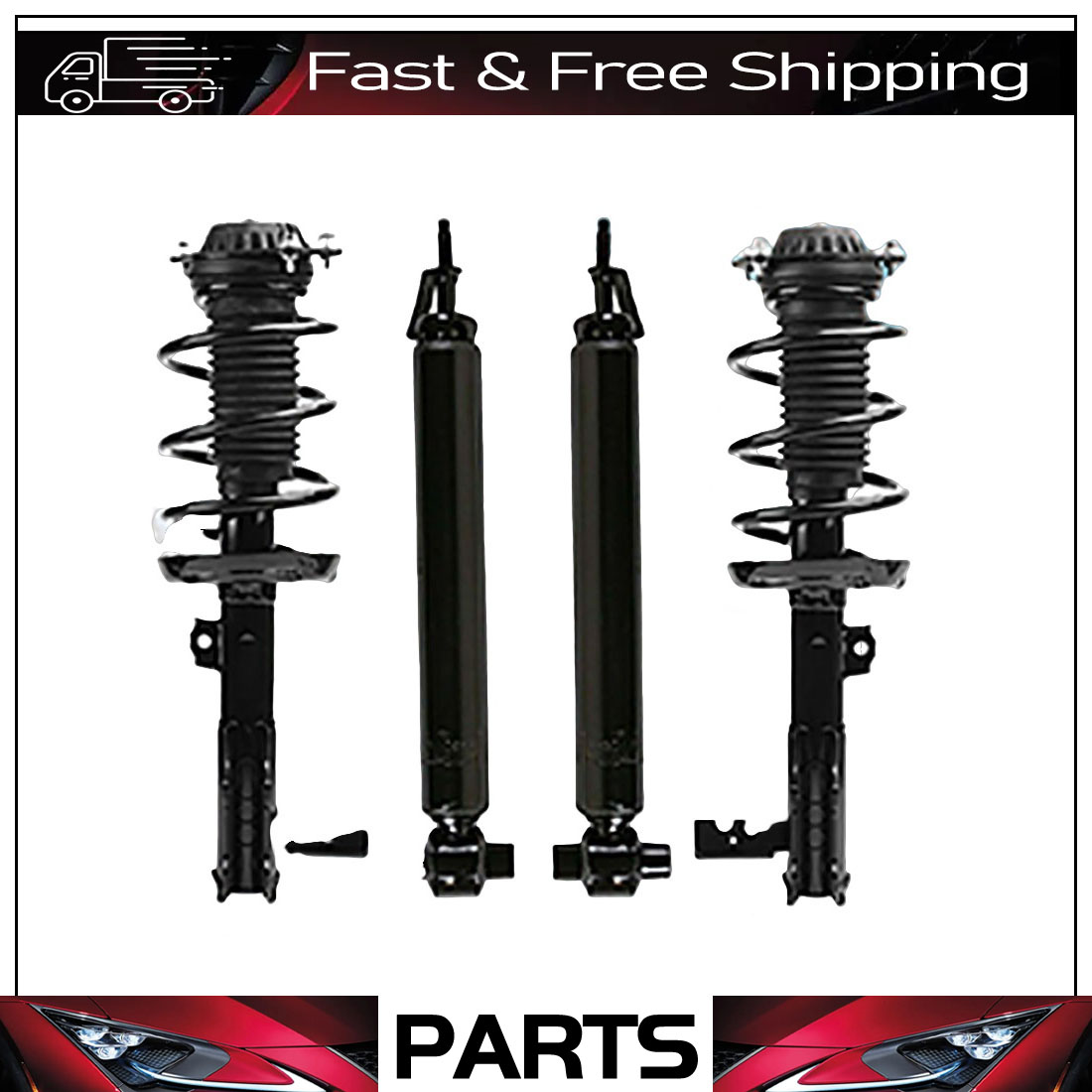 Fits 2018-2020 Chevy Equinox 4WDar Monroe Front Strut & Rear Shock