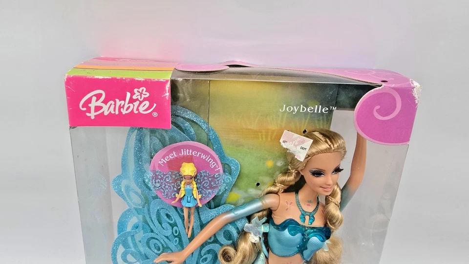 Barbie Fairytopia Wonder Fairy 2004 "Joybelle", con Jitterwing y libro, ¡nuevo en caja!! Foto 4 de 4