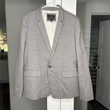 J. Crew 12 Regent Blazer Wool Flannel Heather Gray