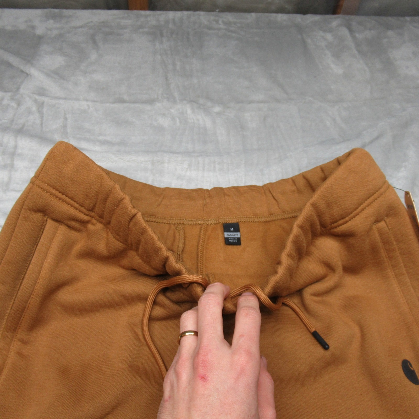 Carhartt Shorts Mens Medium Brown Relaxed Fit Midweight Fleece 105840 $45 NEW thumbnail 8