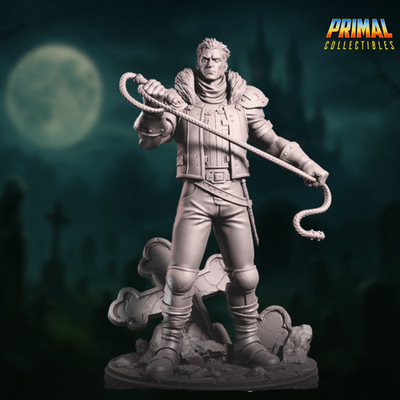 Human Monster Hunter Mini | Vengeance Paladin Miniature | By Primal Collectibles