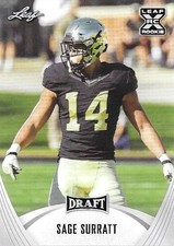 2021 Leaf Draft - Sage Surratt #30 (RC)