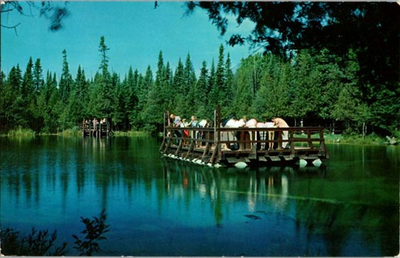 #ad Pre 1980 PARK SCENE Manistique Michigan MI m 14 BJ9092 $2.95
