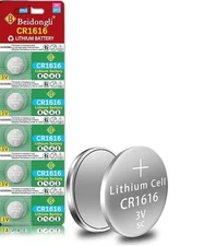 CR1616    LOW AS  48¢   READ!!!   FREE shipping   Lithium 3v  Battery  Ex. 12/29