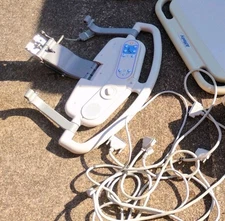 Parts For Hill Rom Affinity 4 Blue Cushions, Wheels, Cables, Side Board  Lot