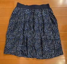 Burberry Blue Label Knee Length Skirt Lined Elastic Waist Size One